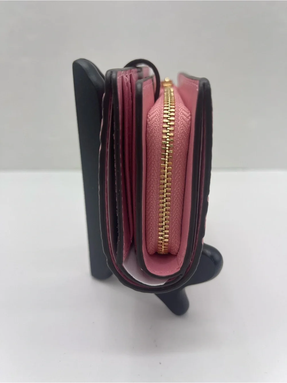 MICHAEL KORS Jet Set Travel Medium MK Logo Debossed Bifold Wallet Carnation  NWT